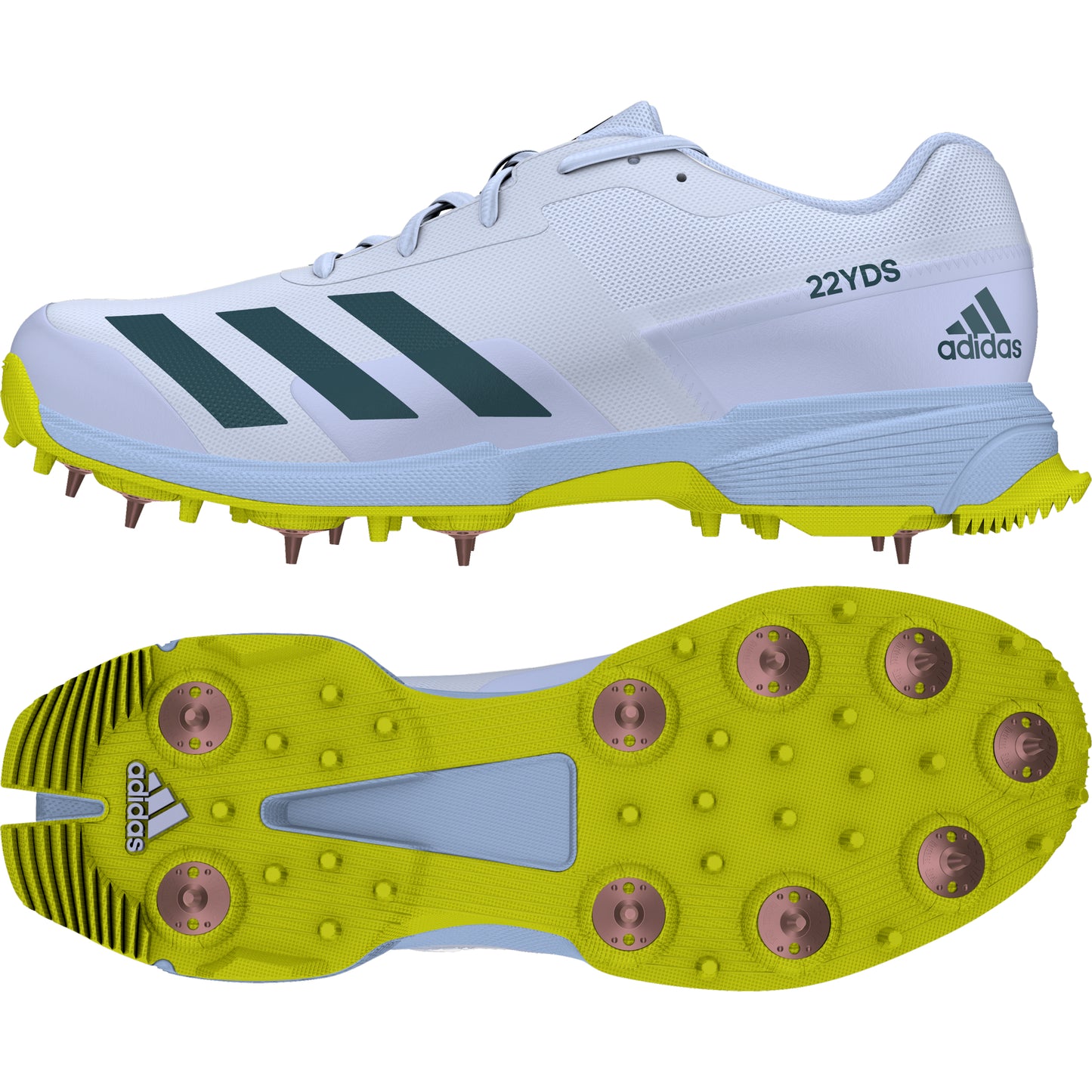 Adidas 22yards Cricket Spikes Yellow